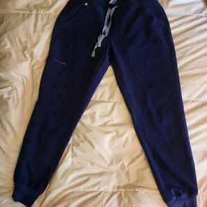 FIGS navy blue xs petite jogger scrub pants.